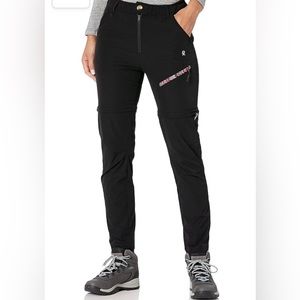 Little Donkey Andy sz S size small convertible pants hiking shorts black NEW